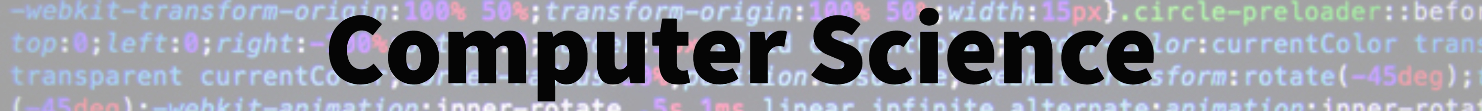 Computer Sciences Banner